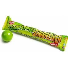 Zed Candy Jawbreaker bonbony se žvýkačkovým středem s příchutí kyselého jablka 50 g