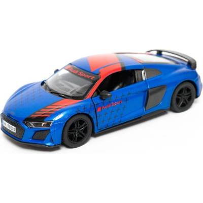 Kinsmart Метална количка Kinsmart Livery Edition - 2020 Audi R8 Coupe, 1: 36, синя (53123)