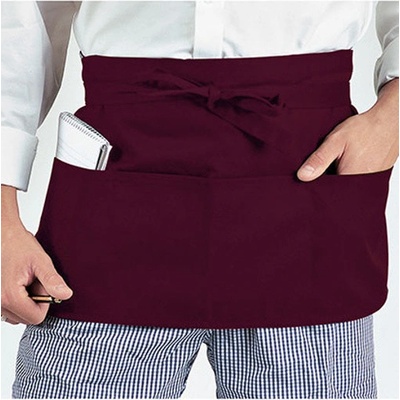 Dennys London Krátká zástěra na peníze DW22 Claret 58x30cm