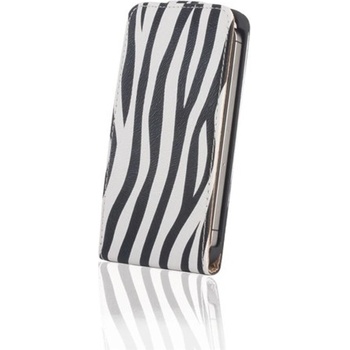 Pouzdro SLIGO Slim Samsung i9500 i9505 Galaxy S4 Zebra Style