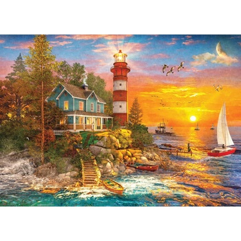 Gibsons - Puzzle Lighthouse Island - 500 piese
