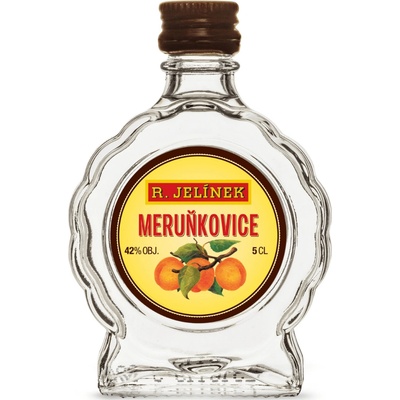 Rudolf Jelínek Meruňkovice 42% 0,05 l (budík čistá fľaša)