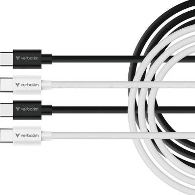 Verbatim 32391 USB USB C samec - USB C samec 60W 1m černo-bílý