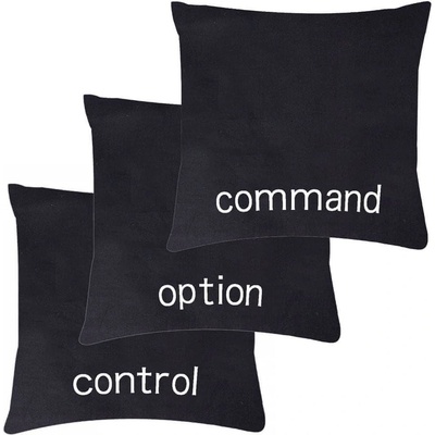 Daklos Control Option Command polštář černý set 3ks 40x40 – Zbozi.Blesk.cz