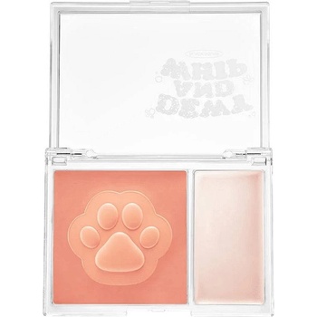 Black Rouge Руж и хайлайтър 2 в 1 Dewy Whip Cheek and Beam, DW03 Tangerine, 11.5 g