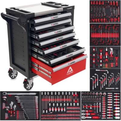 Tagred Количка за инструменти tagred ta217/ 298 бр (ta217)