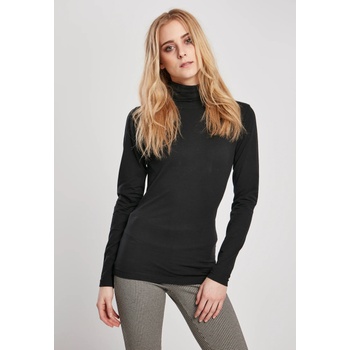 Urban Classics Дамска блуза в черно Urban Classics Ladies Basic TurtleneckUB-TB3757-00007 - Черен, размер 5XL