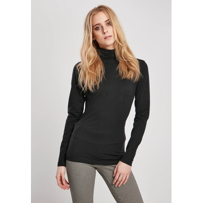 Urban Classics Дамска блуза в черно Urban Classics Ladies Basic TurtleneckUB-TB3757-00007 - Черен, размер 3XL
