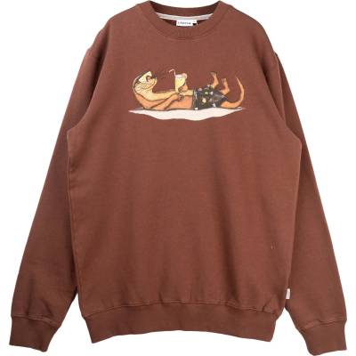 LAKOR Мъжки пуловер LAKOR An Otter Vacation Crewneck Jumper - Chicory Coffee (017-4269-0112)