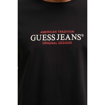 Guess Jeans Памучна тениска Guess Jeans в черно с принт M4YI42 K8FQ4 (M4YI42.K8FQ4)