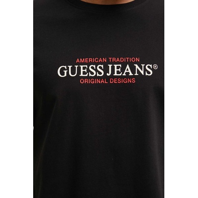 Guess Jeans Памучна тениска Guess Jeans в черно с принт M4YI42 K8FQ4 (M4YI42.K8FQ4)