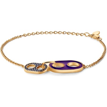 SAVICKI Гривна Prismé: позлатено сребро 925, цирконий