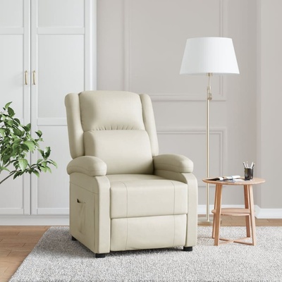 vidaXL 340170 Polohovací bílé umělá kůže