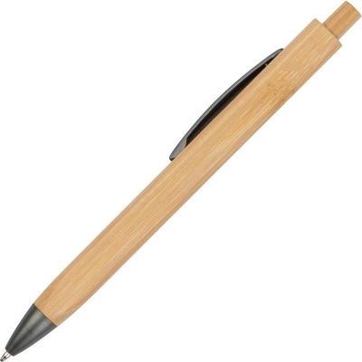 Bambusové guľôčkové pero hnedá béžová