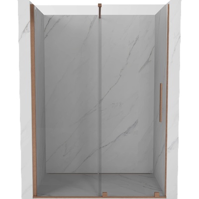 Mexen Velar плъзгаща се врата за душ 140 см, прозрачна, четкан мед - 871-140-000-01-65 (871-140-000-01-65)