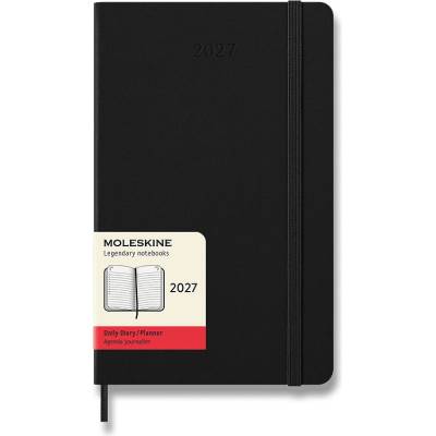 Moleskine A5 denní 2027 černý