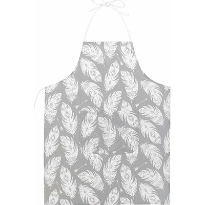 BELLATEX Zástěra Adéla 67 × 84 cm 7750/237 šedá pírka