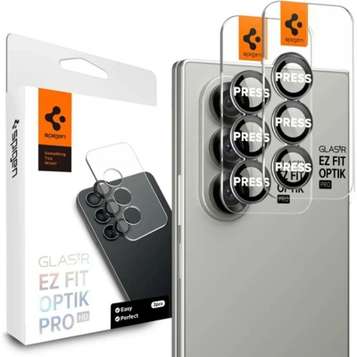 Spigen Glass tR EZ Fit Optik Pro HD 2 ks, černé - Samsung Galaxy Z Fold 7 (AGL09581) – Zboží Živě