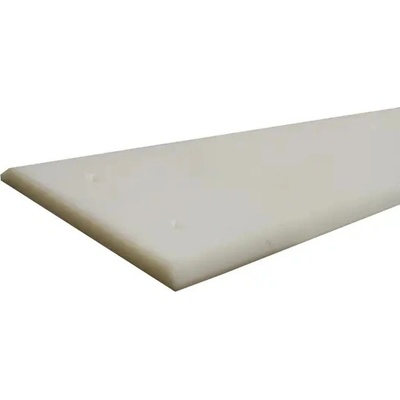 Okopová deska WallProtec Hygienic se zkosenou hranou – plast, bílá/mléčná, 2000×195 mm (2×/2×)