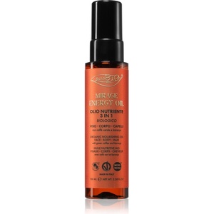 puroBIO cosmetics Mirage Energy Oil мултифункционално масло за лице, тяло и коса 100ml