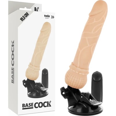 Вибратор с регулируема вакуумна основа, 19, 5см. - Basecock Twix 3 (D-223017)