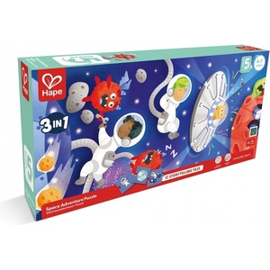 Hape Пъзел, Hape, Галактика 3 в 1, 3 x 36 части (H1646)