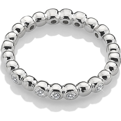 Hot Diamonds Trblietavý strieborný prsteň Emozioni ER024