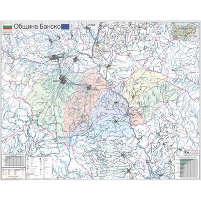 Mapmedia Карта на община Банско
