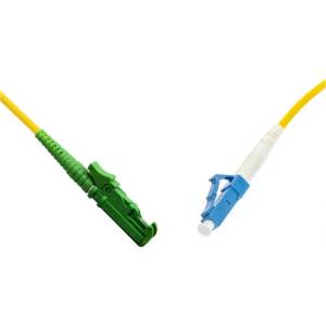 Conneu E2000-APC-LC-UPC, симплекс, сингъл мод OS2, 3 мм оптичен пач кабел, дължина 2 метра (CNFJ-E2ALCOS2SYE3mm-2)