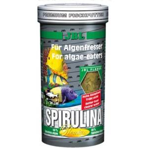 JBL Spirulina 250ml - Професионална храна за растителноядни риби в сладка или солена вода със спирулина (J3000100)