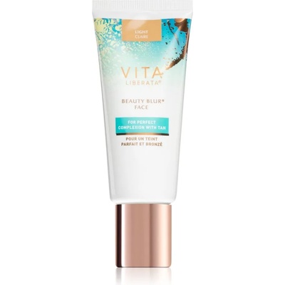 Vita Liberata Beauty Blur Face тониращ автобронзантен крем за освежаване и хидратация цвят Light 30ml