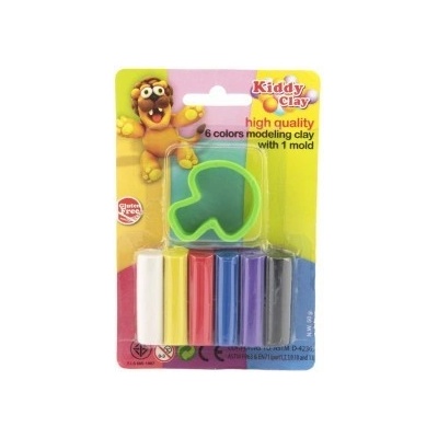 Teddies Plastelína / Plastelína Nara 50g 6 ks s vykrajovačom 4 druhy