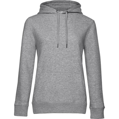 B&C Queen Hooded sivá heather