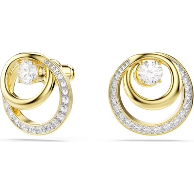 Swarovski Elegantní pozlacené pecky se zirkony Hyperbola 5740407