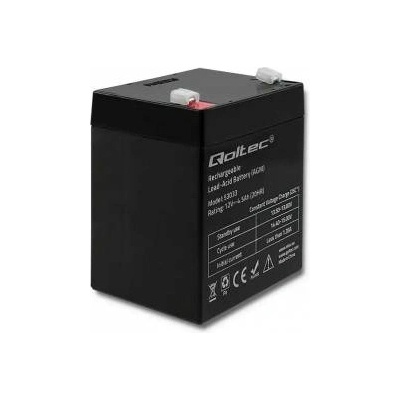Qoltec 53033 Qoltec Battery AGM 12V 4.5Ah Max. 1.35A