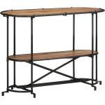 vidaXL Конзолна маса, 110x42x76 cм, акациево дърво масив (4013501)