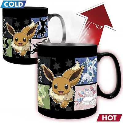 ABYstyle Hrnček Pokémon Eevee Evolution,meniaci sa 460 ml