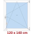 Soft Plastové okno 120x140 cm, otváravé a sklopné
