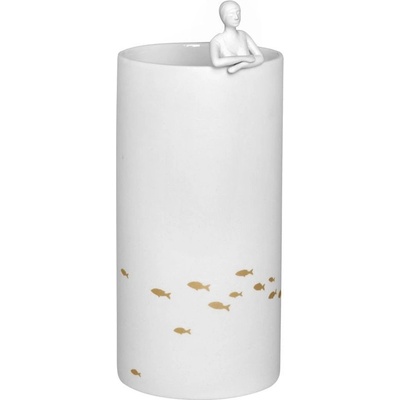 räder Porcelánová váza Pond, bílá barva, porcelán