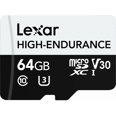 Lexar 64GB High-Endurance microSDHC LMSHGED064G-BCNNG