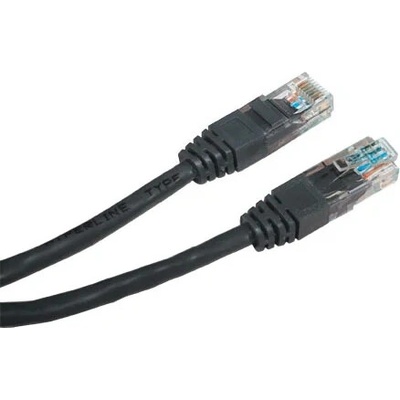 PremiumCord sputp100C patch UTP, RJ45-RJ45, level 5e, 10m, černý