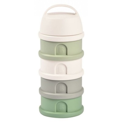 Beaba Контейнери за сухо мляко и снакс Beaba - 4 части, бяло/зелено (911711)