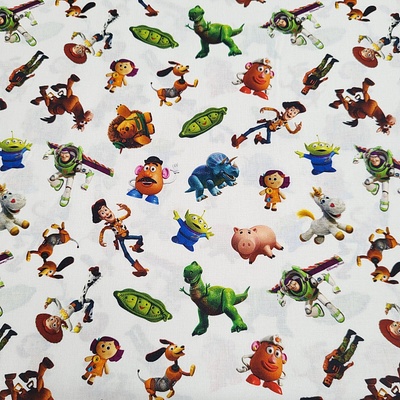 Bavlněná látka TOY STORY šíře 150 cm