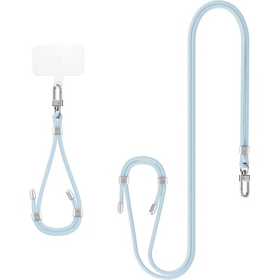 Spigen Universal Set 2 popruh a poutko s karabinou světle modrá – Zboží Mobilmania