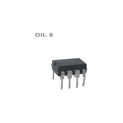 Dvojitý operační zesilovač NJM4580 - D - DIL 8 ( 2 x 4 vývody)