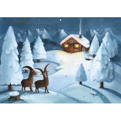 NordSüd Verlag AG Gian a Giachen Bock uf Wiahnachta Adventný kalendár