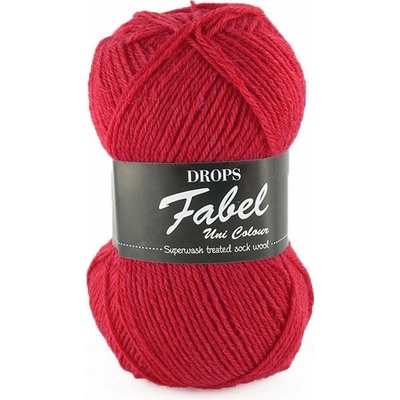 Příze DROPS Fabel Unicolor 106 - červená