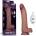 Lovetoy Vibrating Sliding Skin Pro II Dual Layer Silicone Dong 10" Flesh