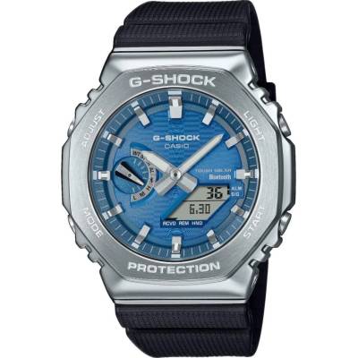 Casio Часовник Casio G-Shock GBM-2100A-2BER, Син, Bluetooth, Слънчева енергия, GPS Flight Log, Neo-Retro, 200м