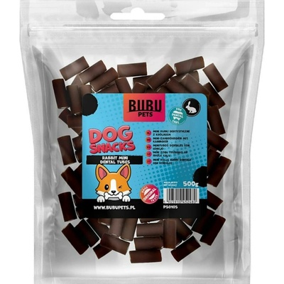 BUBU Přírodní Králičí Dentální MINI Trubičky PETS XXL 500 g